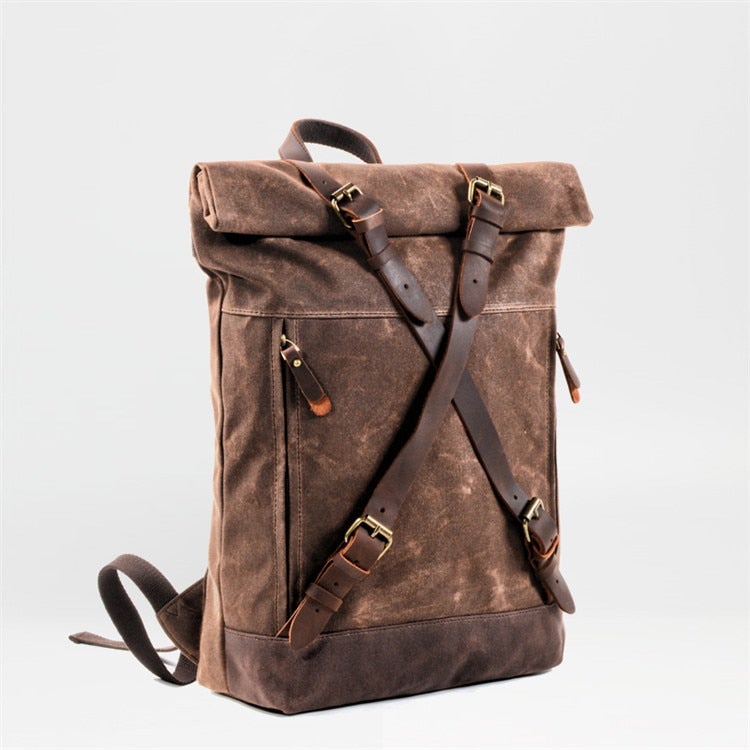 Jahrgang Rolltop Rucksack