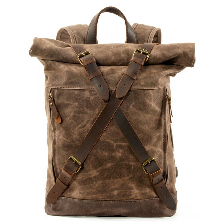 Jahrgang Rolltop Rucksack
