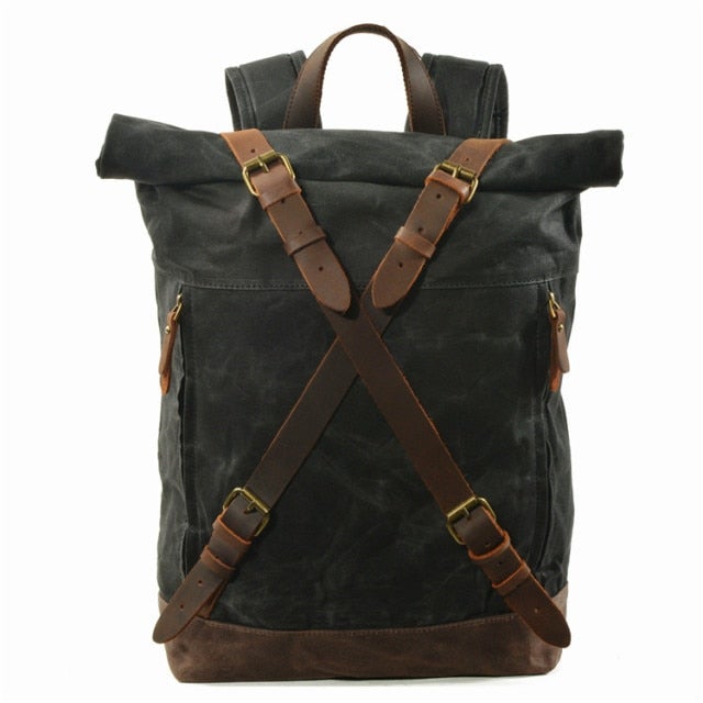 Jahrgang Rolltop Rucksack