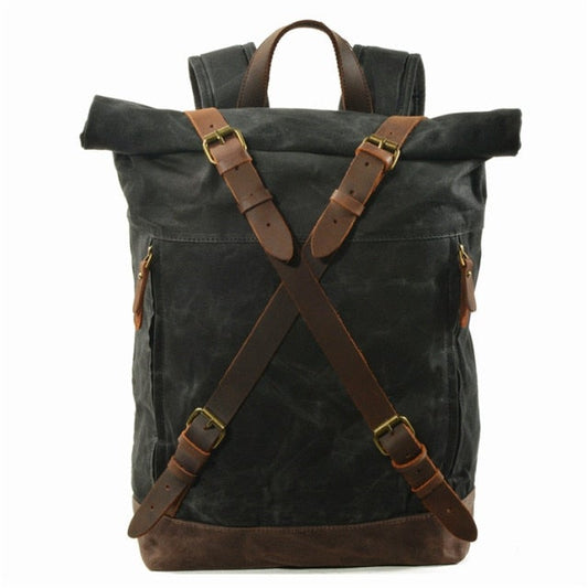Jahrgang Rolltop Rucksack
