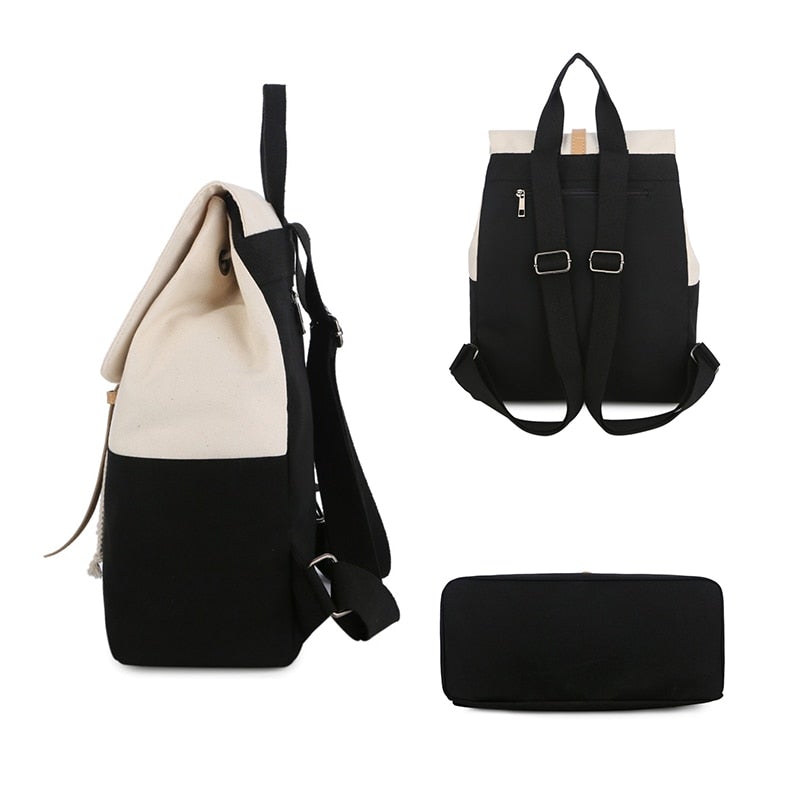 Damen Rucksack Zeichenfolge Stil