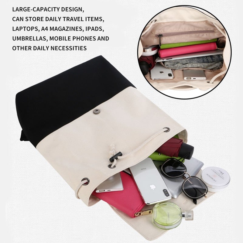 Damen Rucksack Zeichenfolge Stil