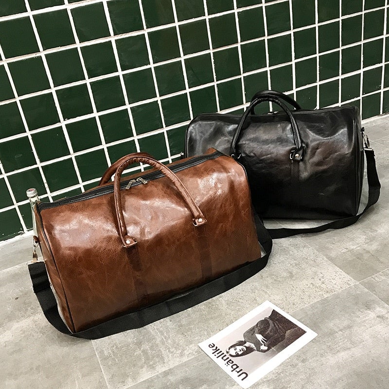 Leder Wochenende Tasche