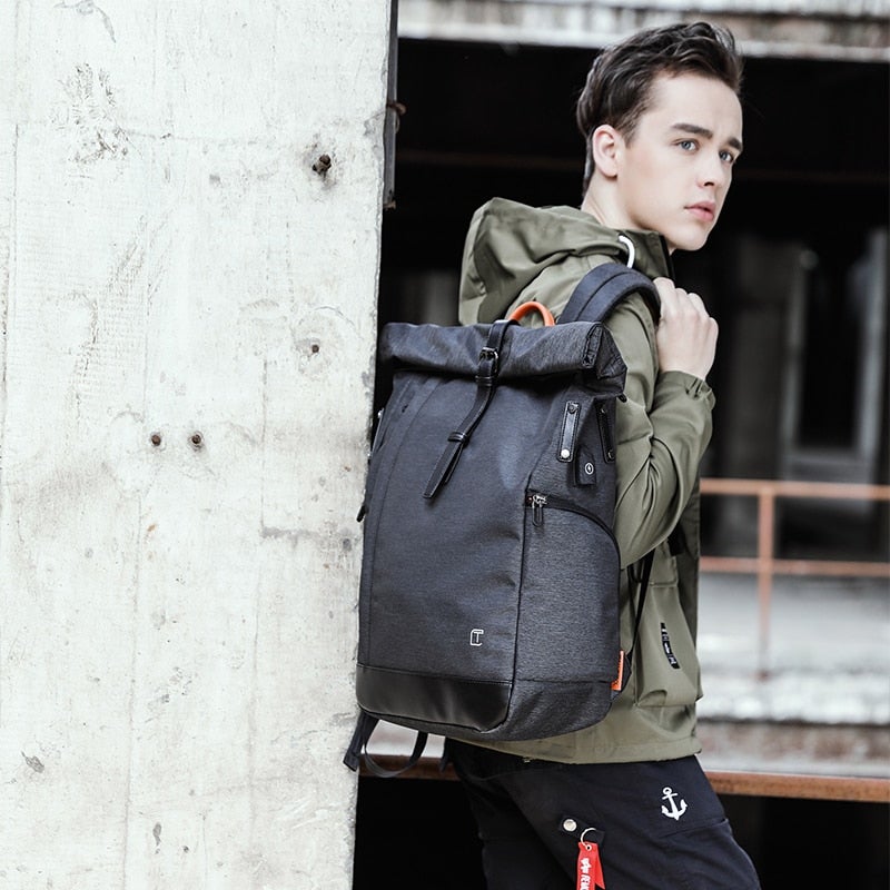 Rolltop Männer Laptop Rucksack