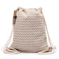 Gemustert Kordelzug Tasche